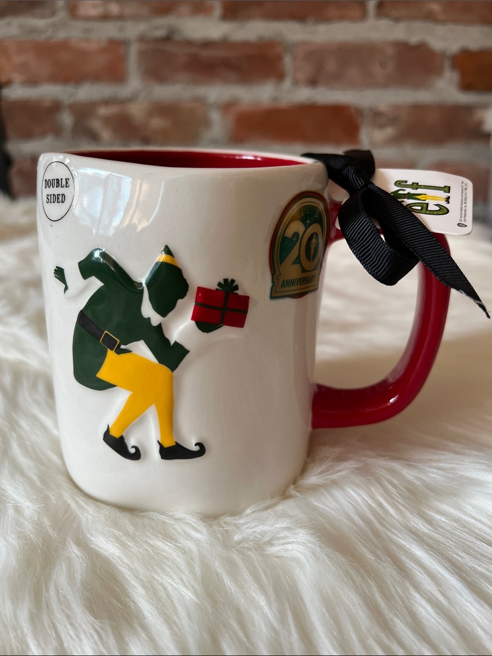 RAE DUNN | Elf / Raised By Elves Double Sided Mug